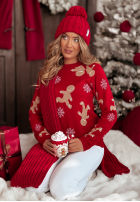 Świąteczny sweter Ginger czerwony
