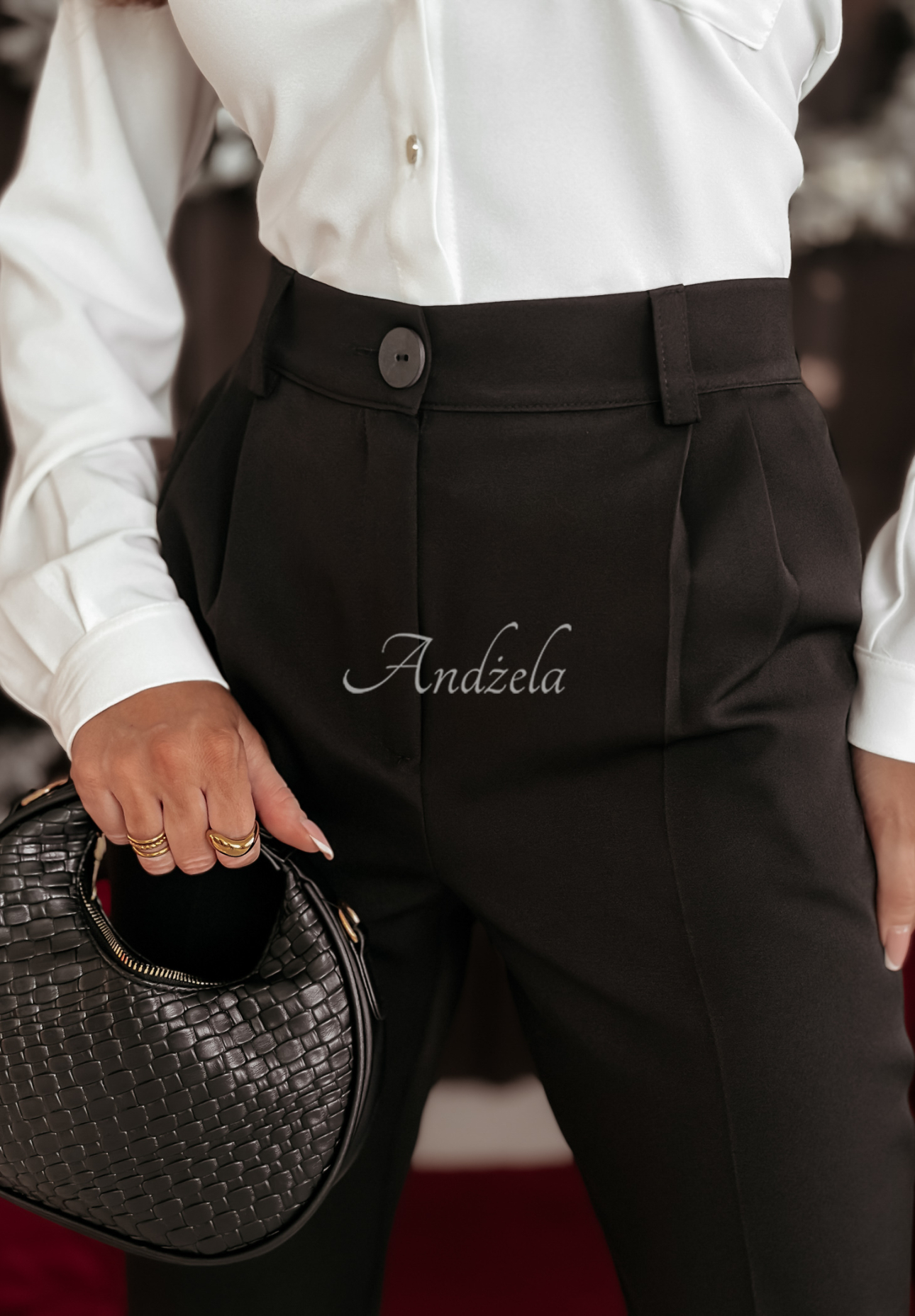 Pantaloni eleganți țigaretă First Class