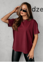 Tricou Second Chance burgundowy