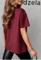 Tricou Second Chance burgundowy