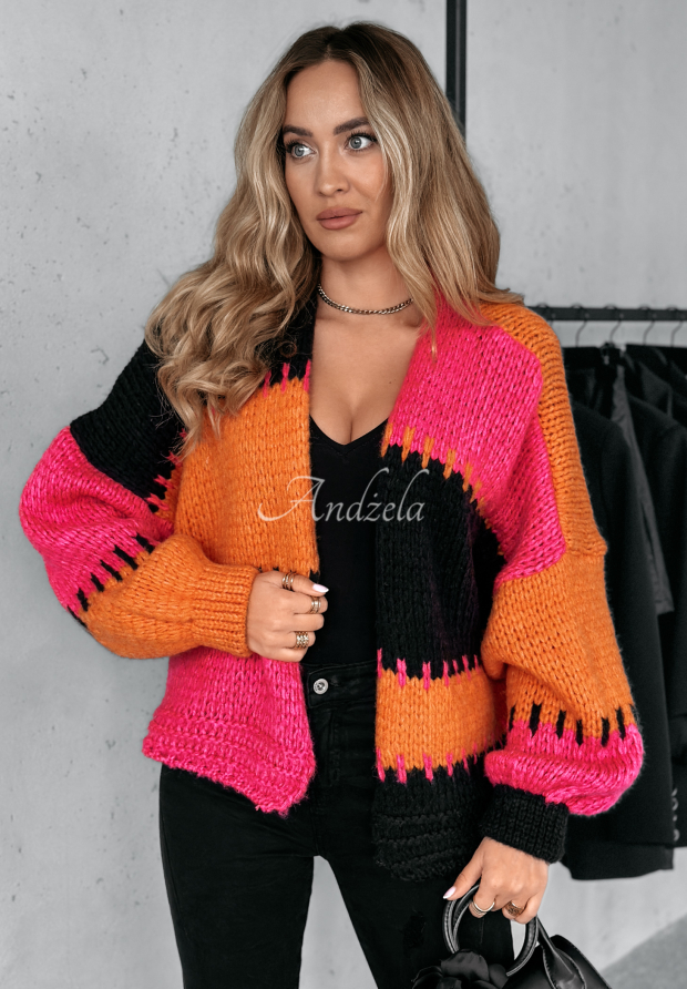 Cardigan scurt oversize Seriously Pretty - Magazin online Andzela