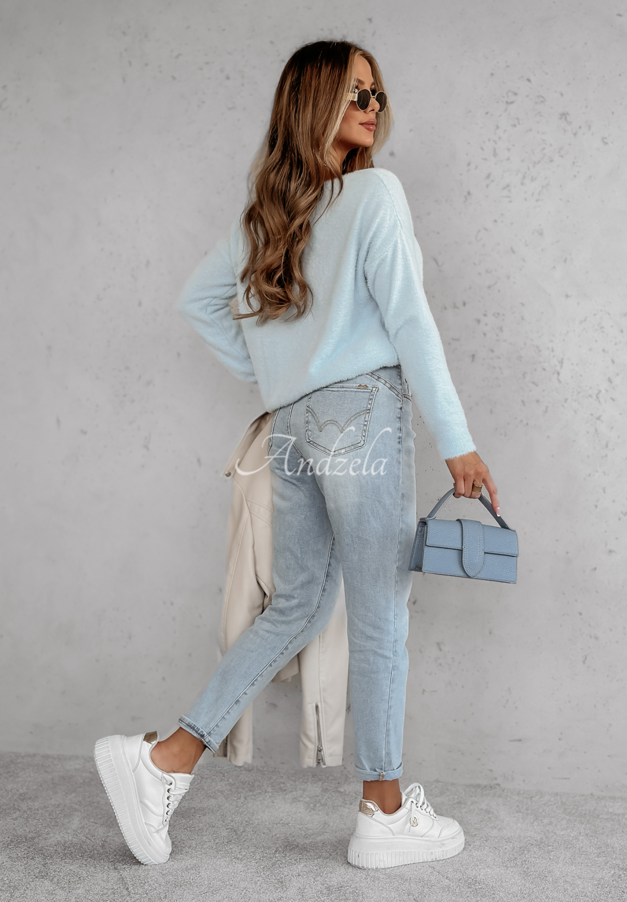 Pulover oversize Casual Teddy cu ursuleț