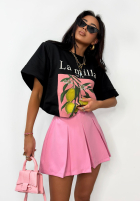 Tricou z nadrukiem La Milla Lemon negru