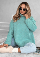 Pulover oversize Camille cu guler