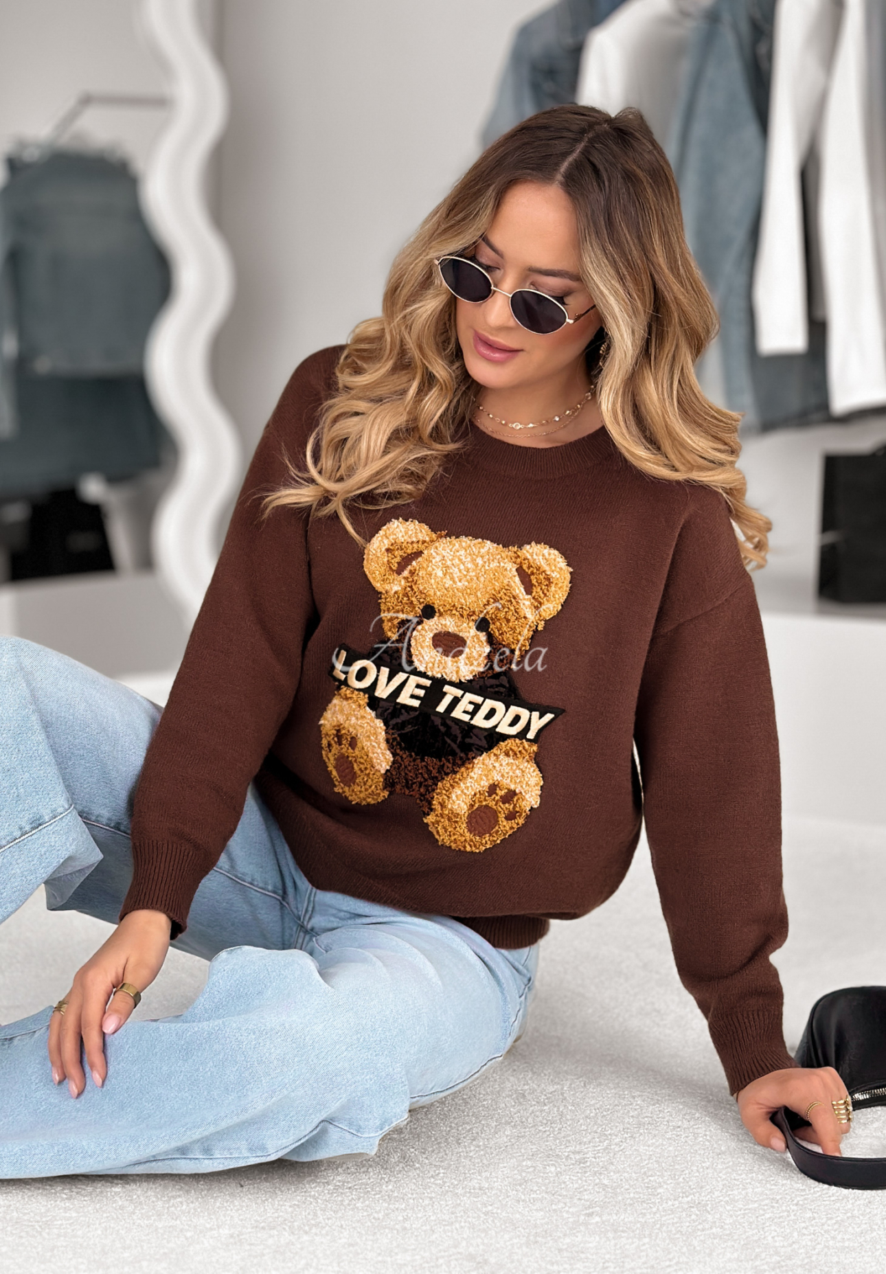 Pulover cu ursuleț Love Teddy