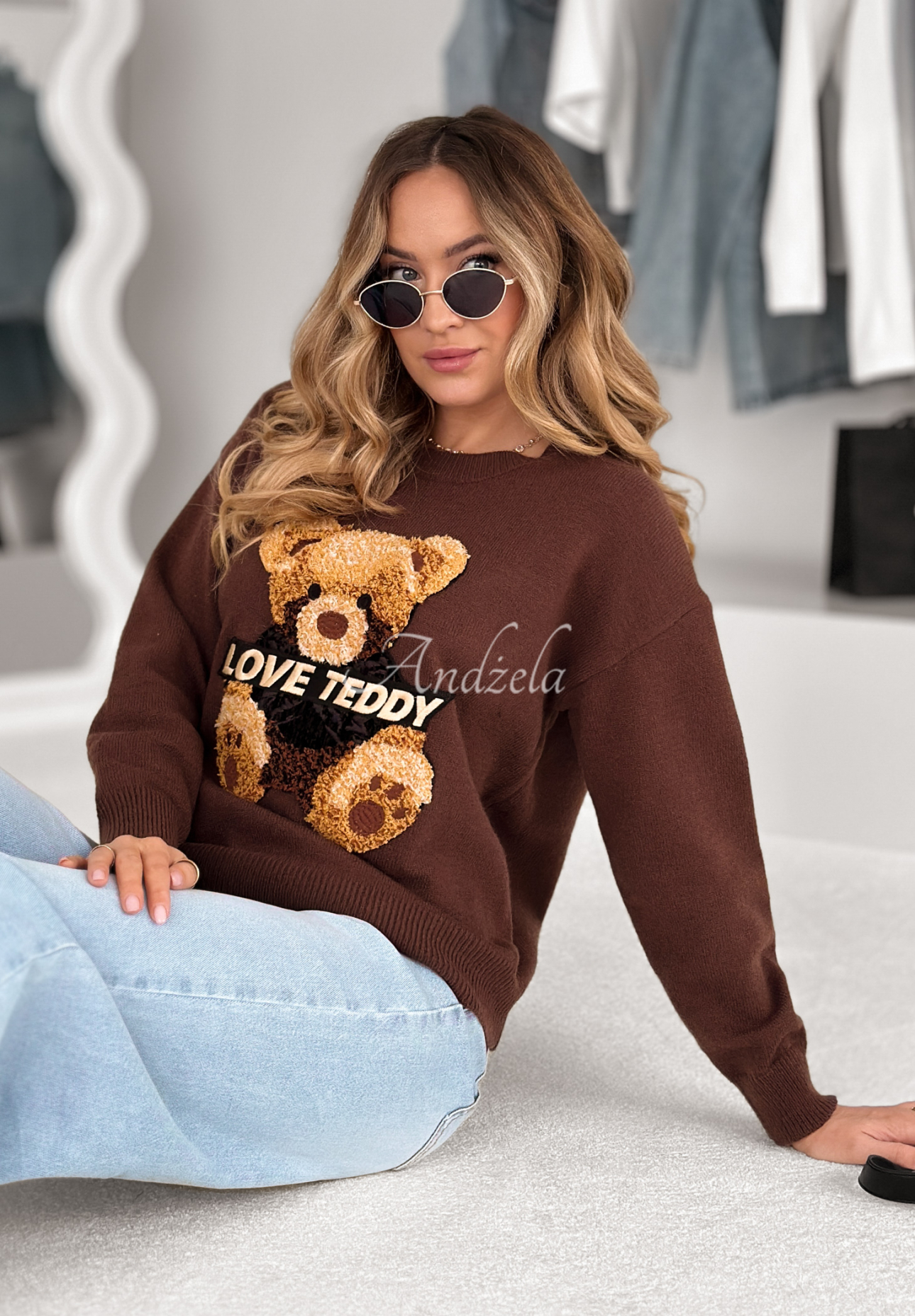 Pulover cu ursuleț Love Teddy