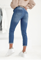 Pantaloni din denim Last Piece albastre