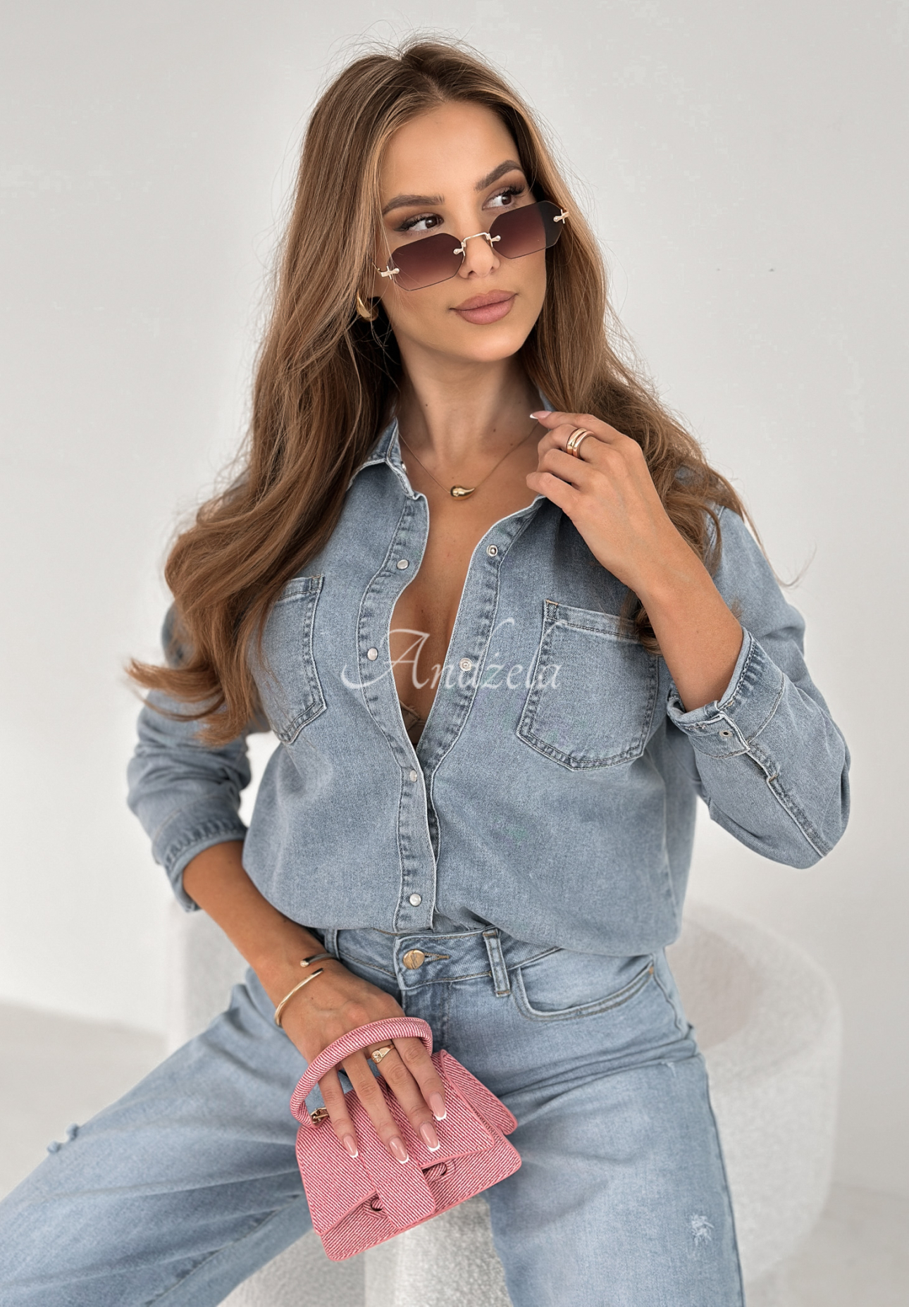 Cămașă din denim Next Week