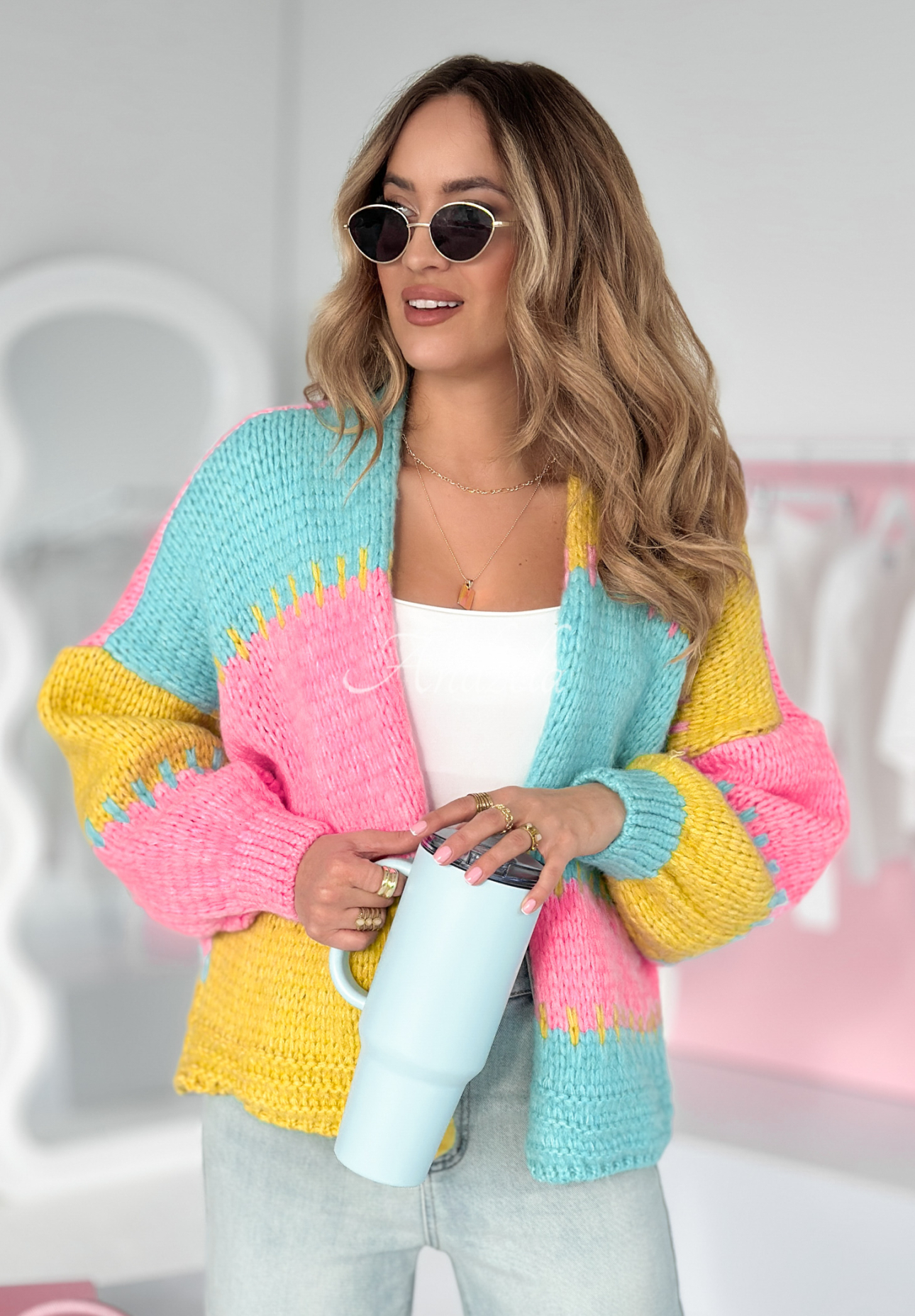 Cardigan scurt oversize Seriously Pretty