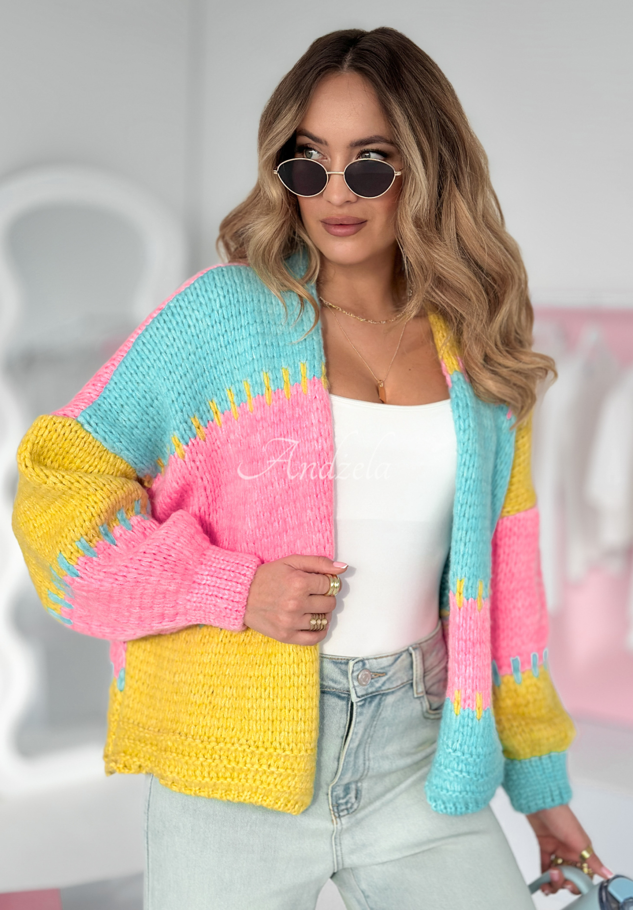 Cardigan scurt oversize Seriously Pretty