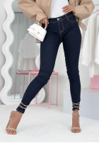 Pantaloni din denim skinny Double Espresso bluemarin