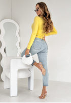 Ușor Pulover Selavi verde lime