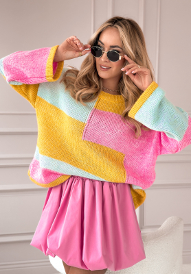 Pulover oversize Choose Happiness