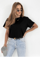 Krótki Tricou Hey Darling negru