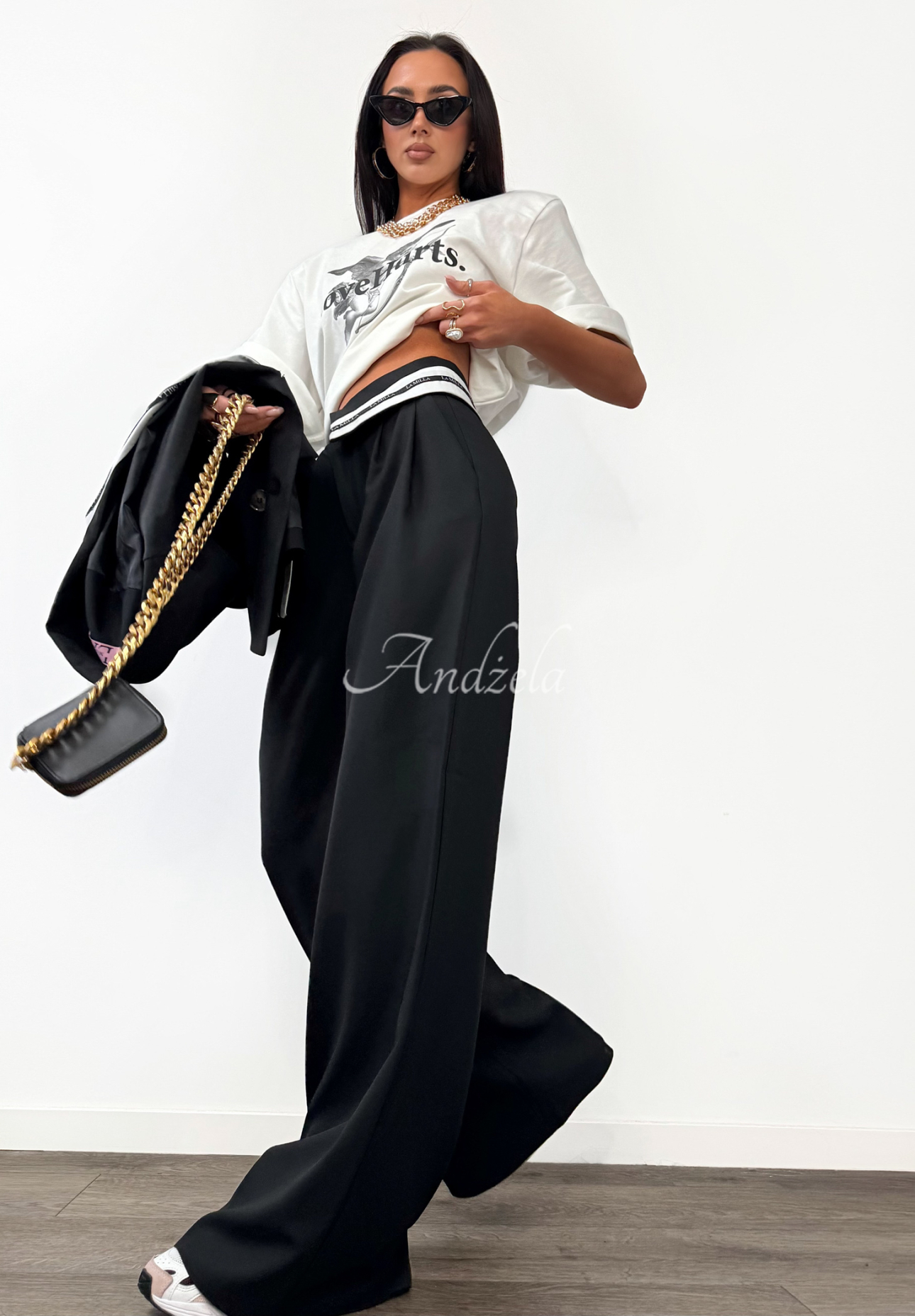 Pantaloni eleganți wide leg La Milla Exclusive