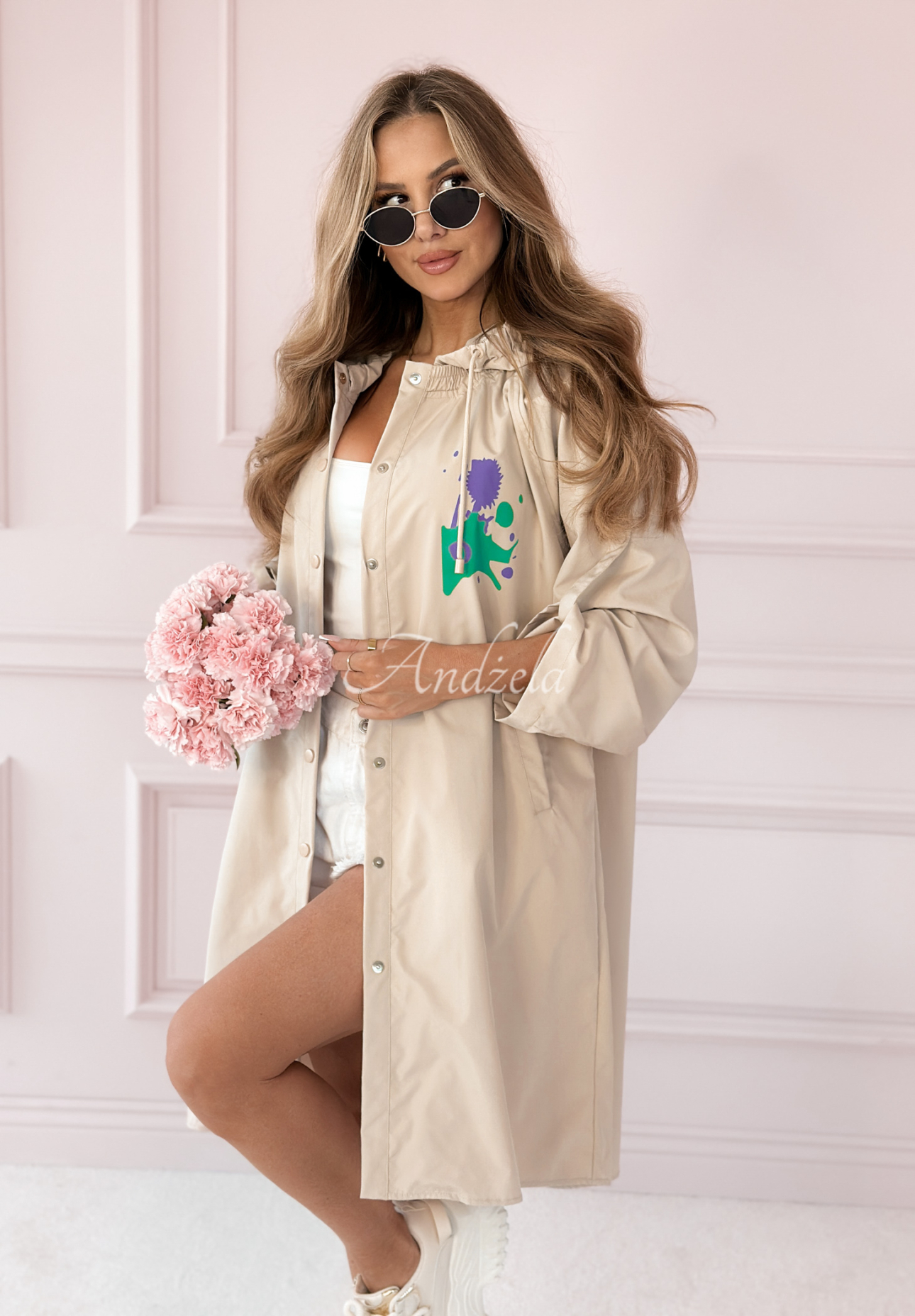 Geacă parka Modern Age Design cu imprimeuri