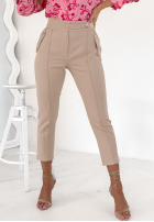 Spodnie Pantaloni de tip țigaretă The Female bej
