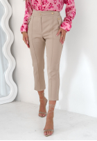 Spodnie Pantaloni de tip țigaretă The Female bej