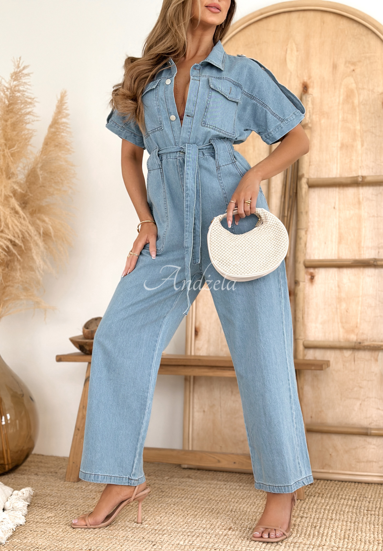 Salopetă lungă din denim If We Know