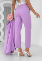 Eleganckie spodnie Pantaloni de tip țigaretă Runway Ready lila