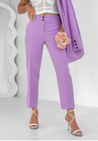 Eleganckie spodnie Pantaloni de tip țigaretă Runway Ready lila