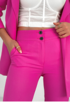 Eleganckie spodnie Pantaloni de tip țigaretă Runway Ready fucsia