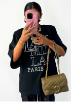 Tricou z nadrukiem La Milla Paris negru