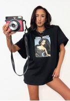 Tricou z nadrukiem La Milla Girl Boss negru