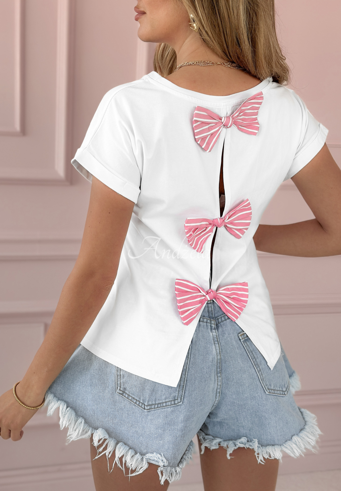 Tricou cu fundițe I Like Bows