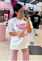 Tricou z nadrukiem La Milla Summer Lover Alb