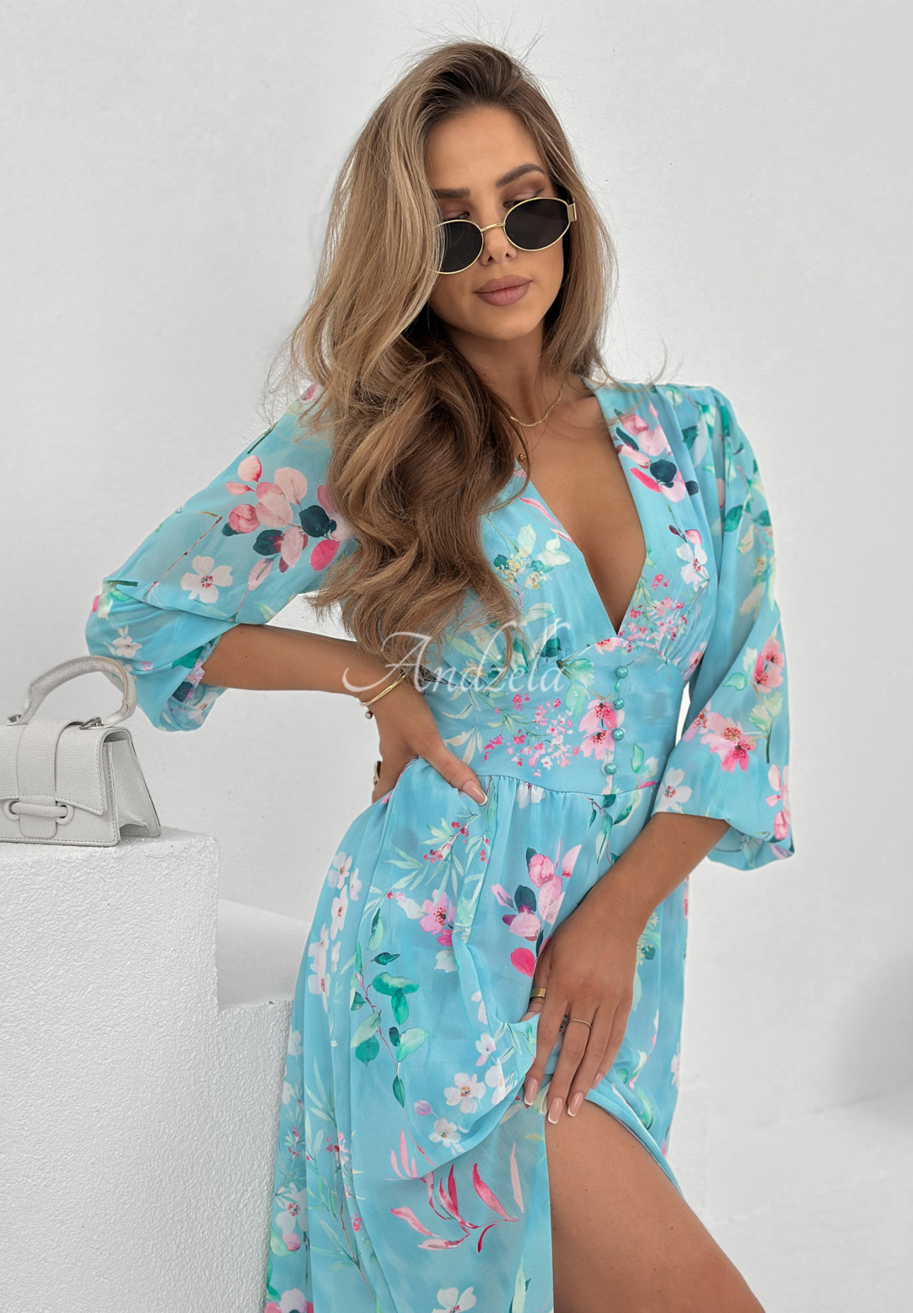 Rochie maxi Time To Bloom cu imprimeu floral