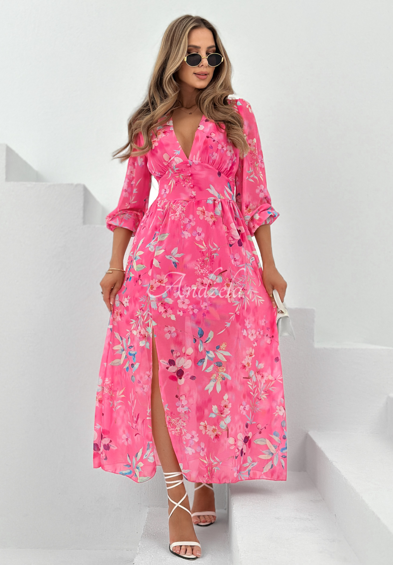 Rochie maxi Time To Bloom cu imprimeu floral