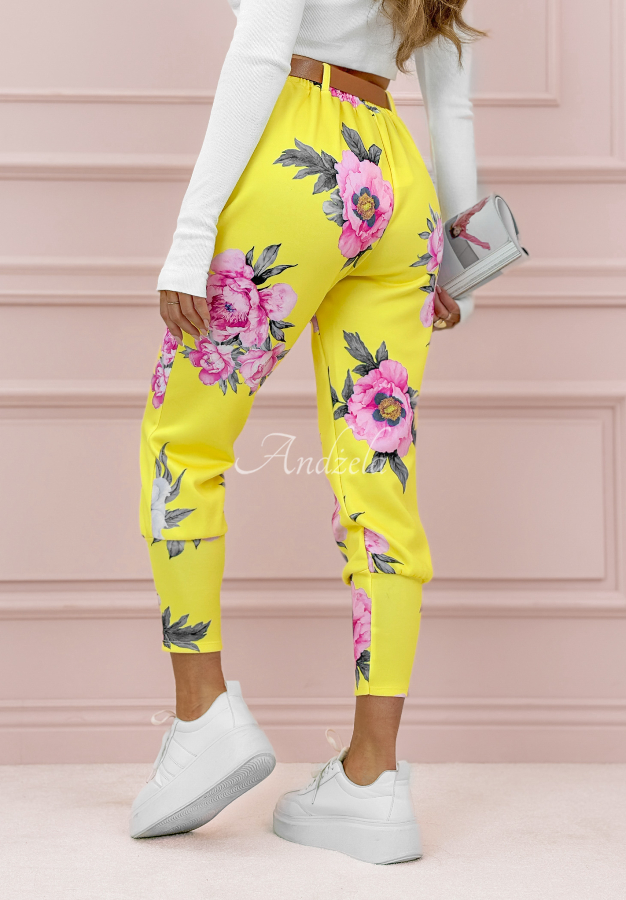 Pantaloni cu imprimeu floral Flowery Choice