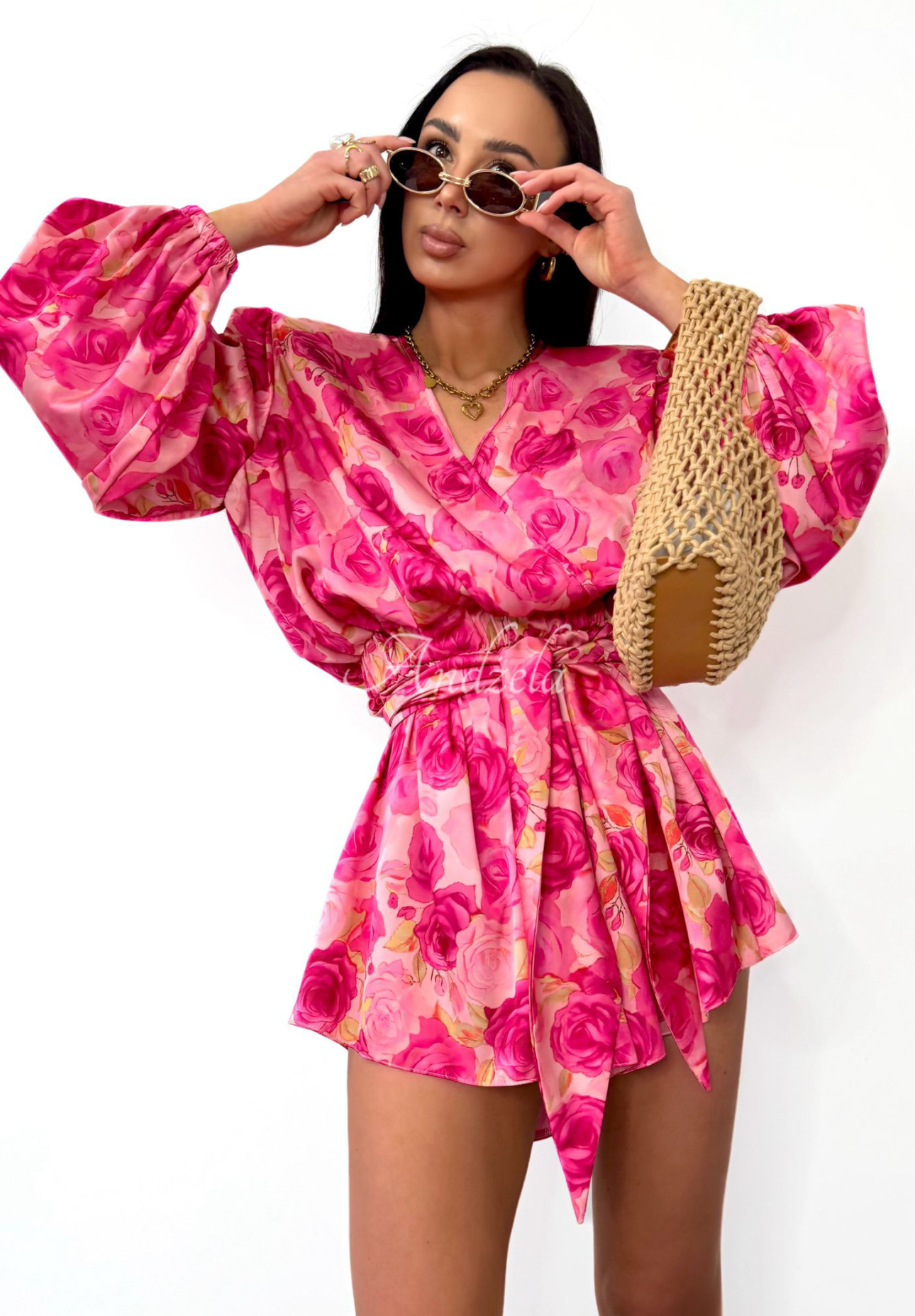Salopetă scurtă La Milla Sun-Kissed cu imprimeu floral