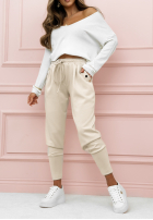 din material textil Pantaloni masełko Gentle Touch bej