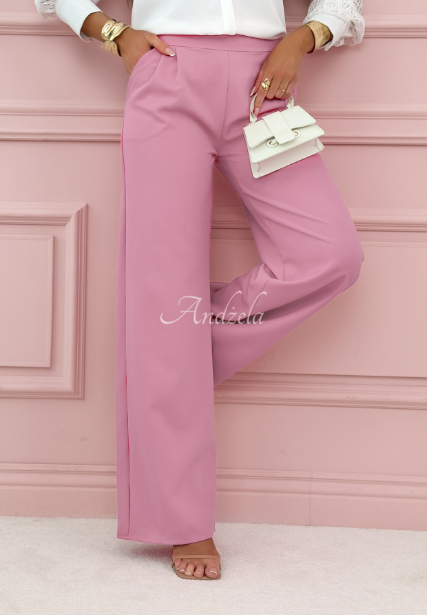 Pantaloni eleganți wide leg Glamour Flow