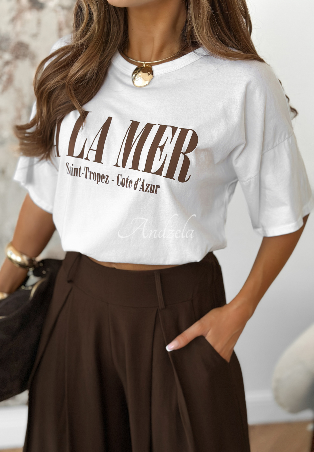 Tricou cu imprimeu A La Mer