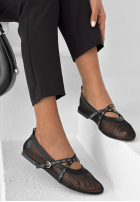 Balerinki z siateczki Light Steps negre