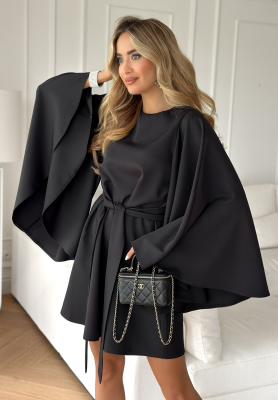 Rochie trapez tip liliac Happiness Magnet cu curea