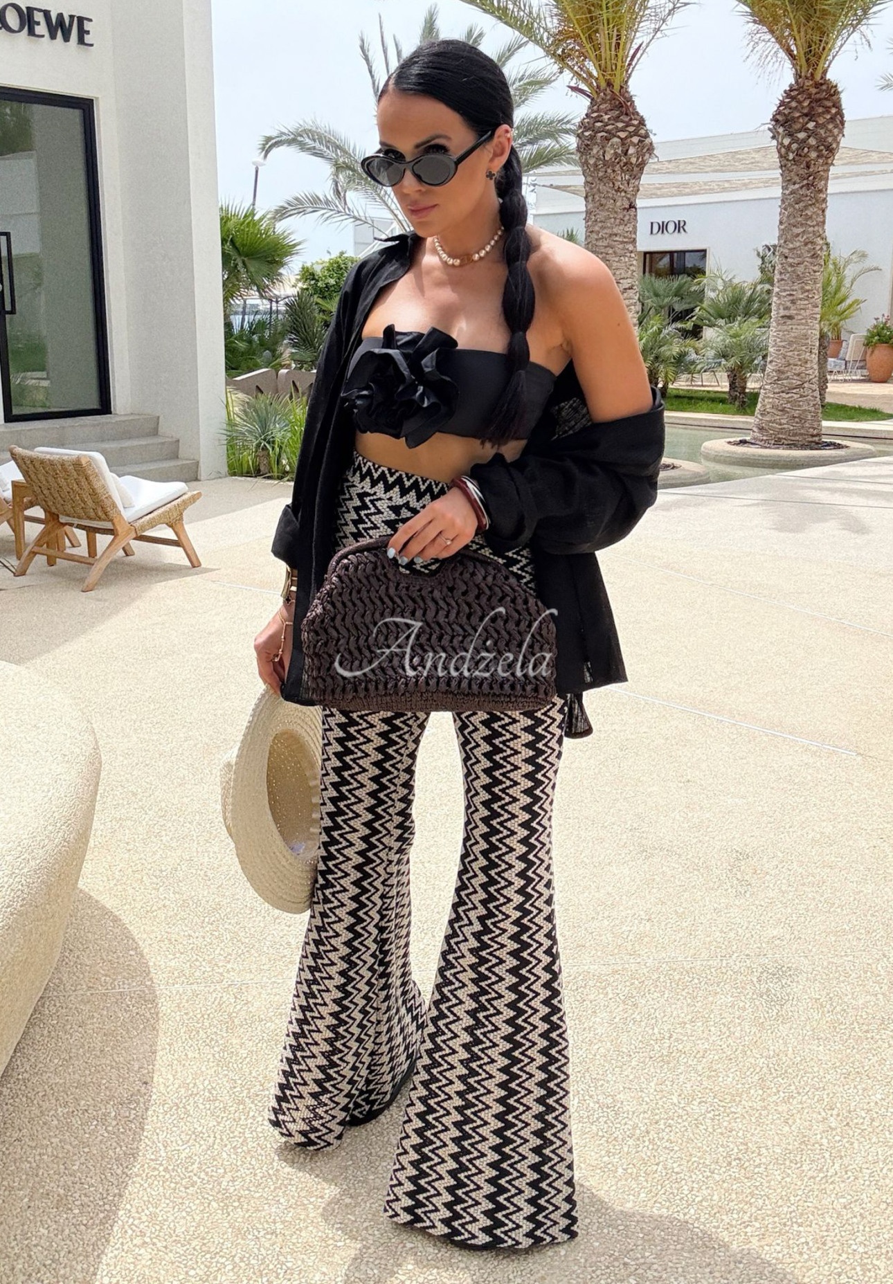 Pantaloni evazați ajurați La Milla Sun-Kissed Shades