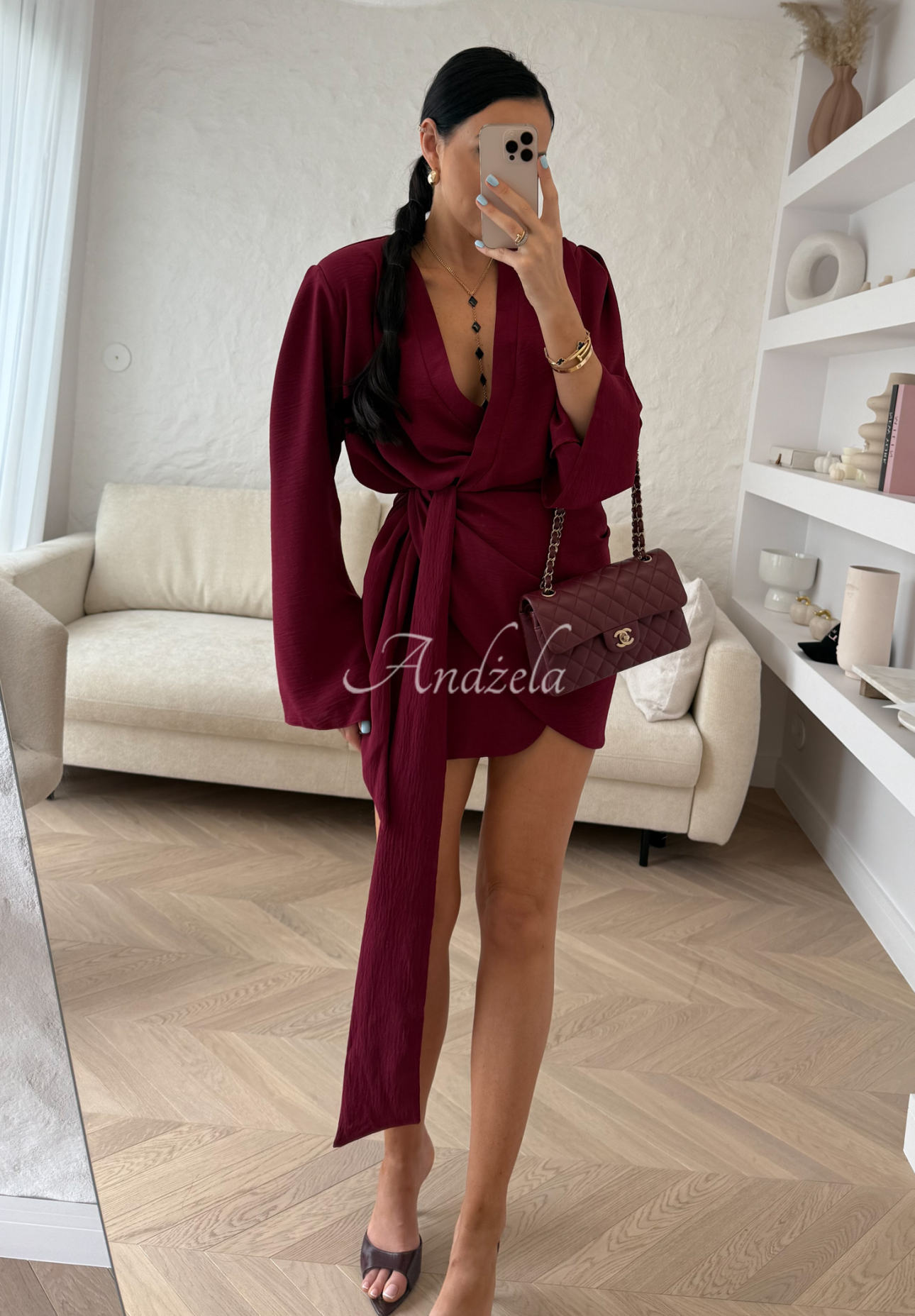Rochie din in cu curea La Milla Don&#039;t Waste Time