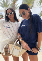 Dzianinowy Compleu Bluză i krótkie spodenki La Milla Sporty Chic ecru