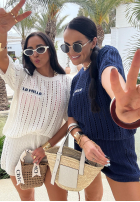 Dzianinowy Compleu Bluză i krótkie spodenki La Milla Sporty Chic ecru