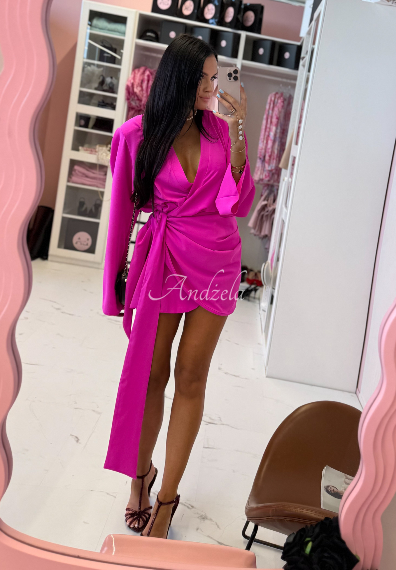 Rochie din in cu curea La Milla Don't Waste Time