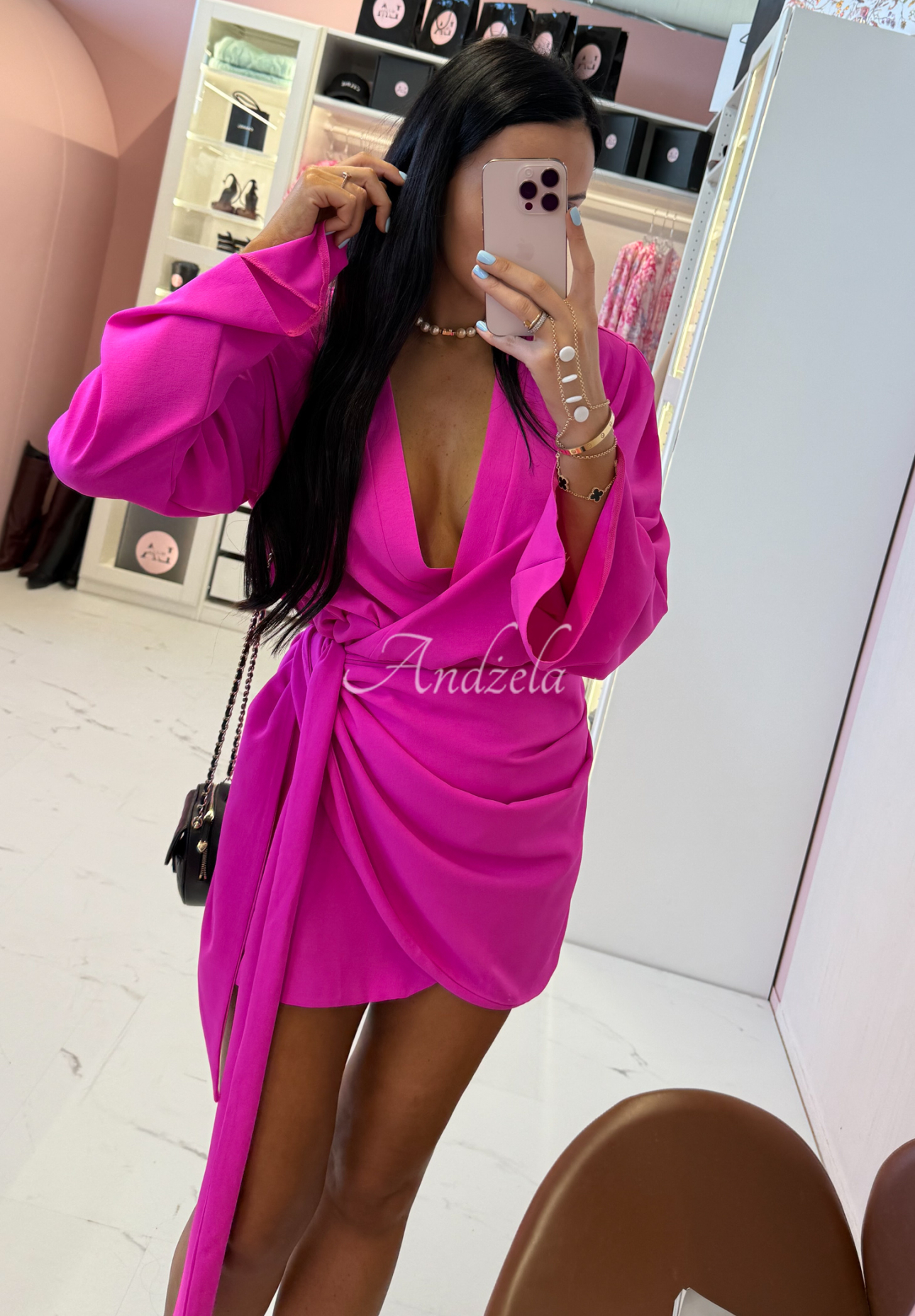 Rochie din in cu curea La Milla Don't Waste Time