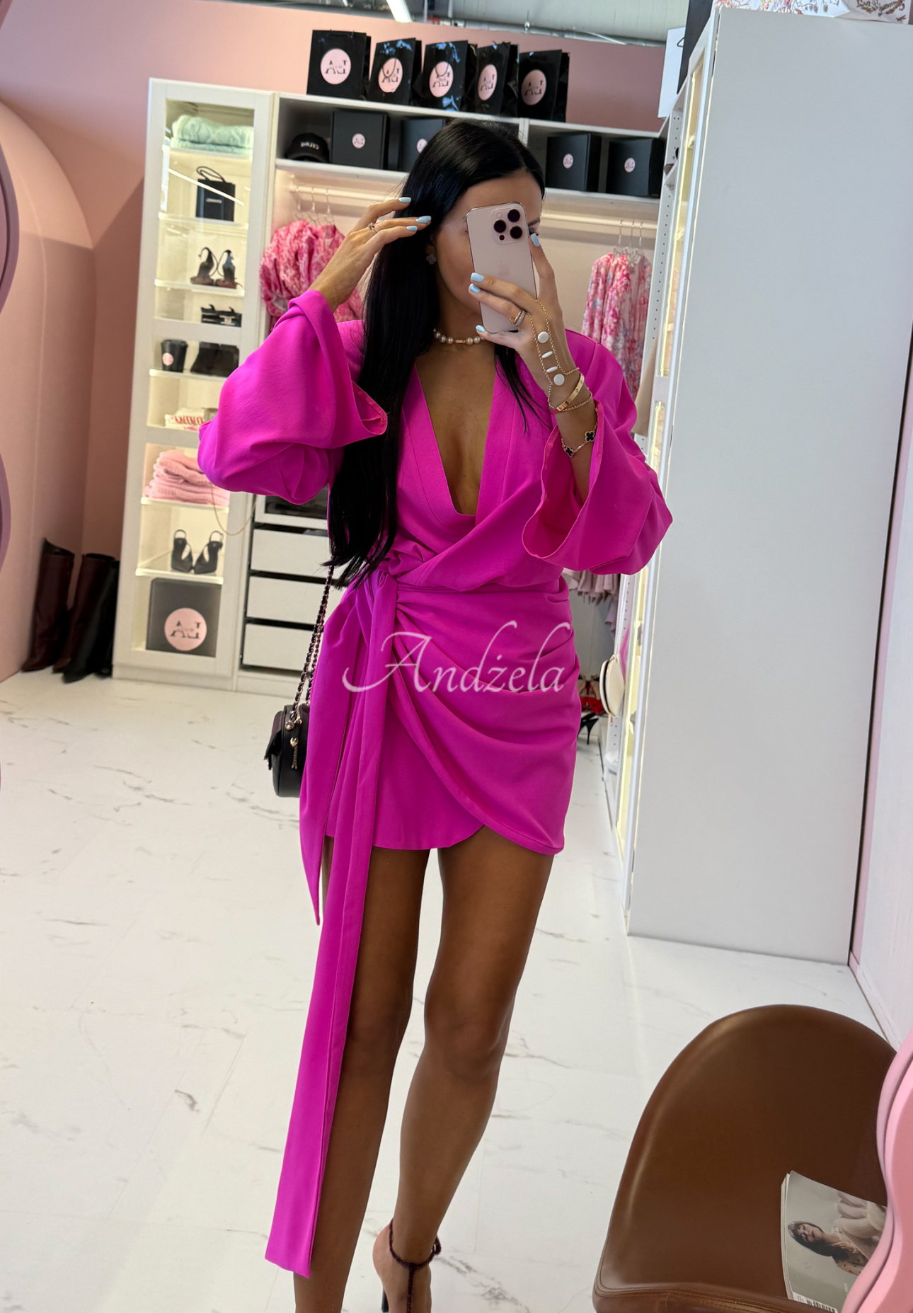 Rochie din in cu curea La Milla Don&#039;t Waste Time