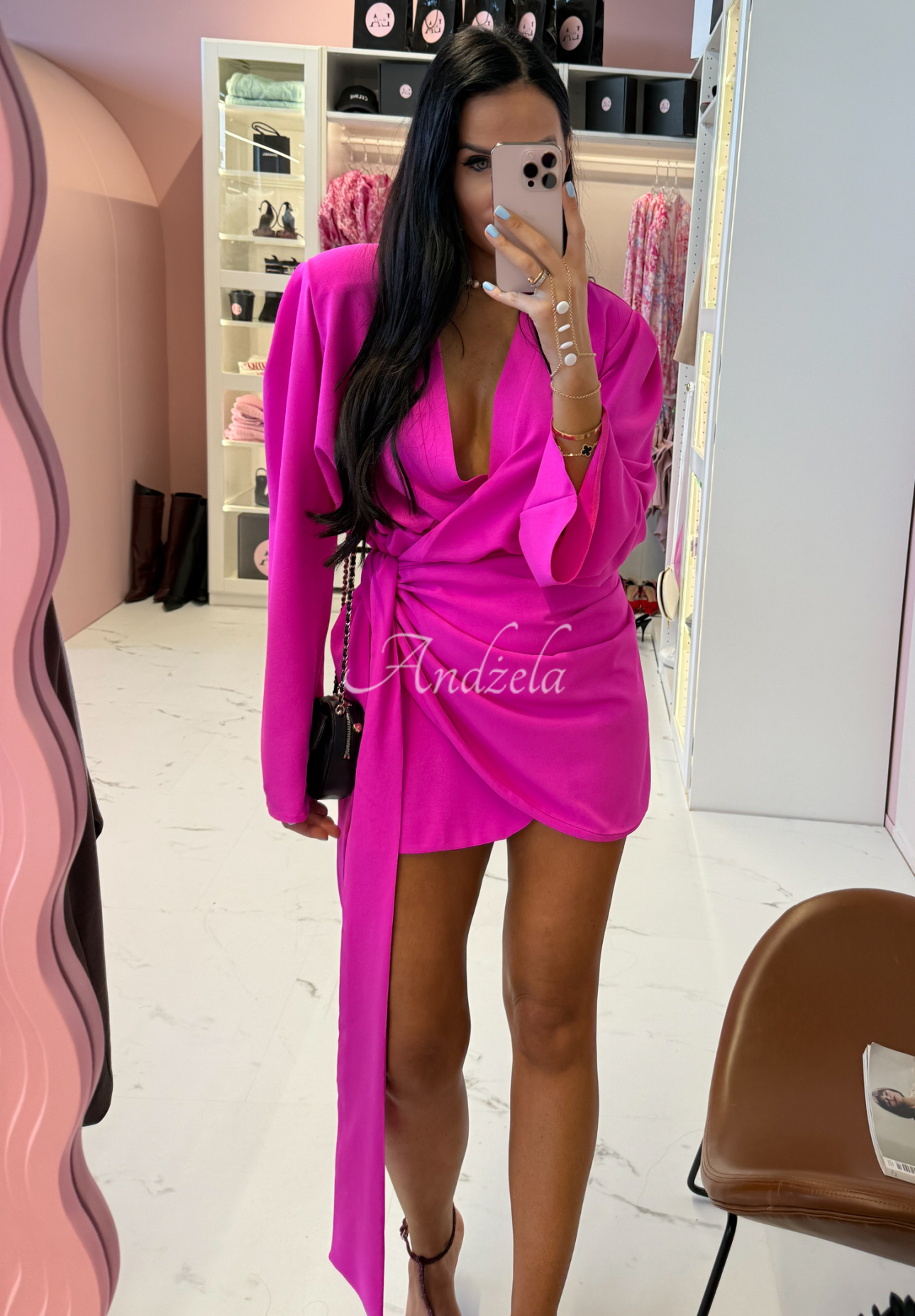Rochie din in cu curea La Milla Don&#039;t Waste Time