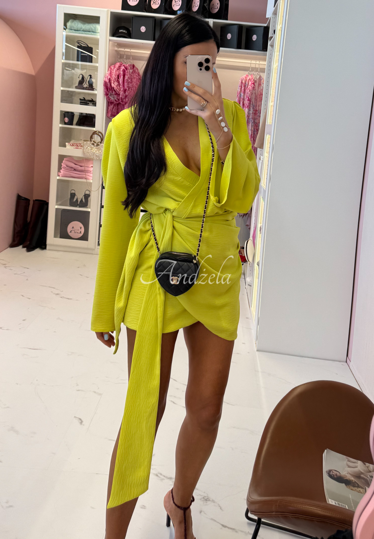 Rochie din in cu curea La Milla Don&#039;t Waste Time