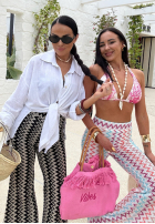 Cu modele Pantaloni dzwony La Milla Sun-Kissed Shades białe
