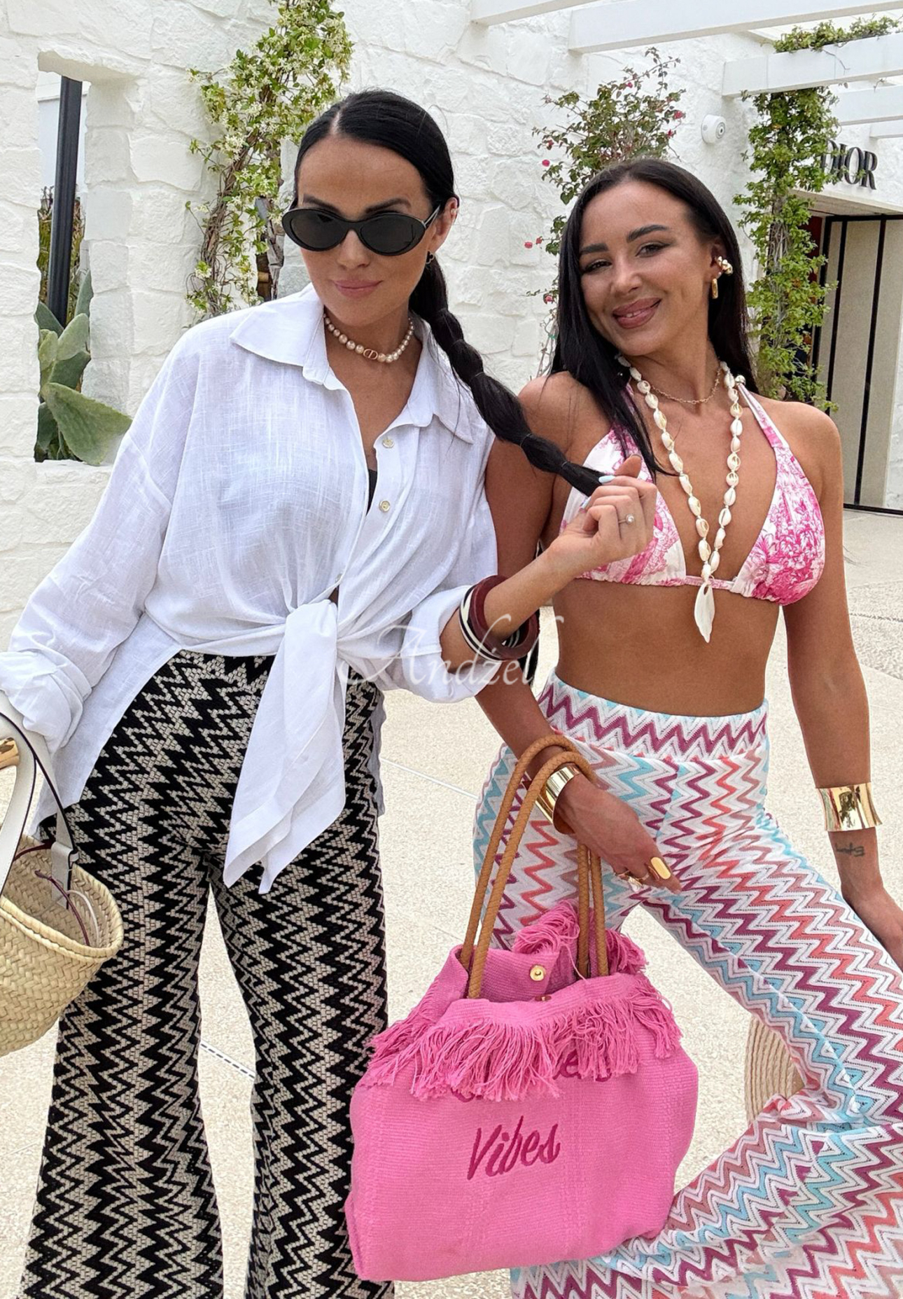Pantaloni evazați ajurați La Milla Sun-Kissed Shades
